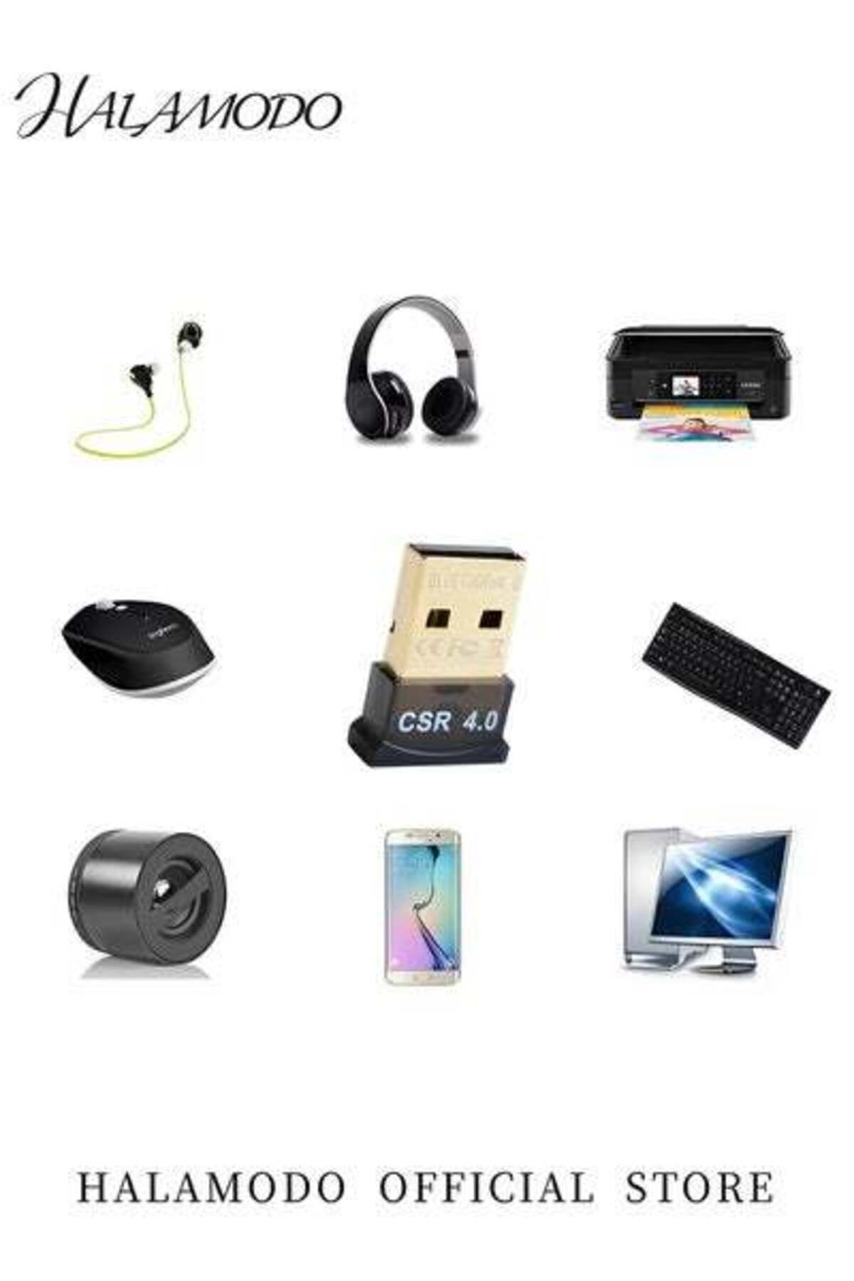 HALAMODO-4.0 USB Bluetooth Adapter Mini USB Bluetooth Network Adapters Wireless Receiver for Windows 8/10/11 3