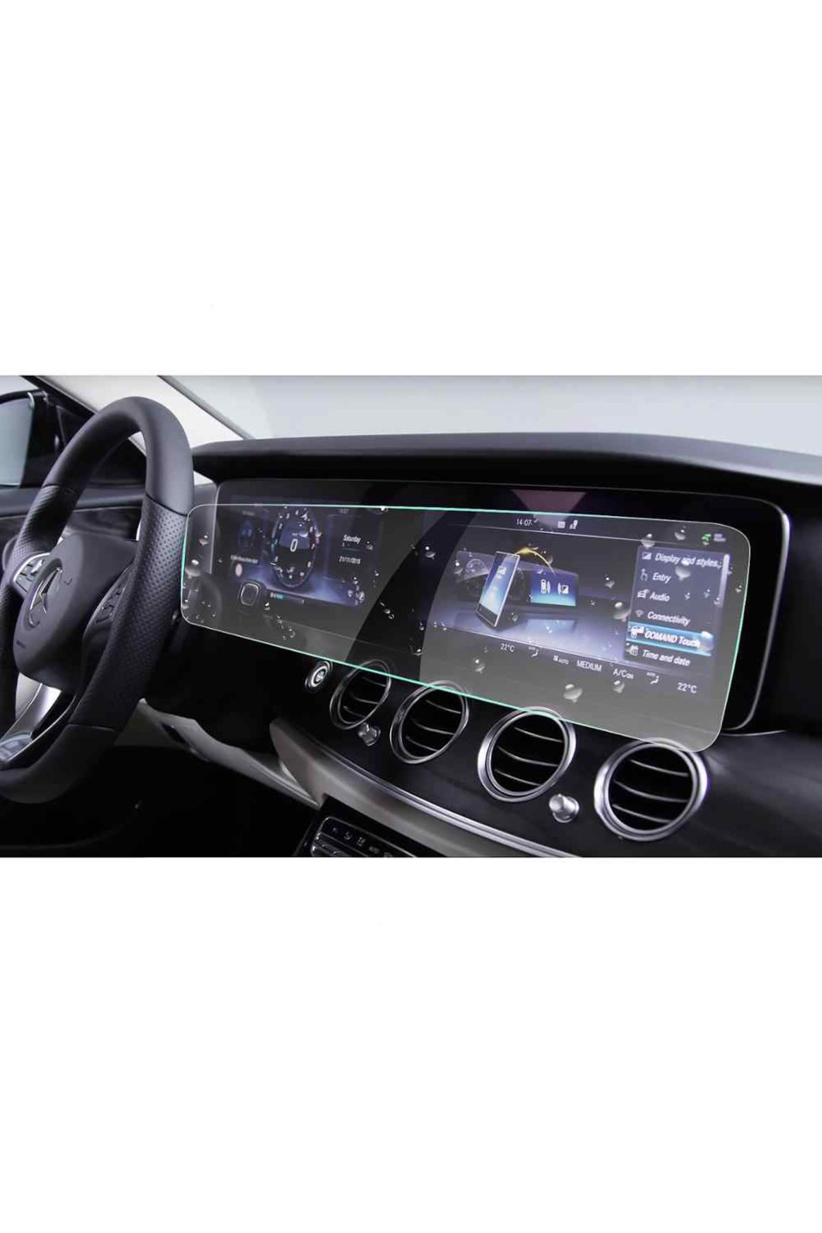 Techmaster-Mercedes A B Series 2019-2020 Navigation Tempered Screen Protector 2