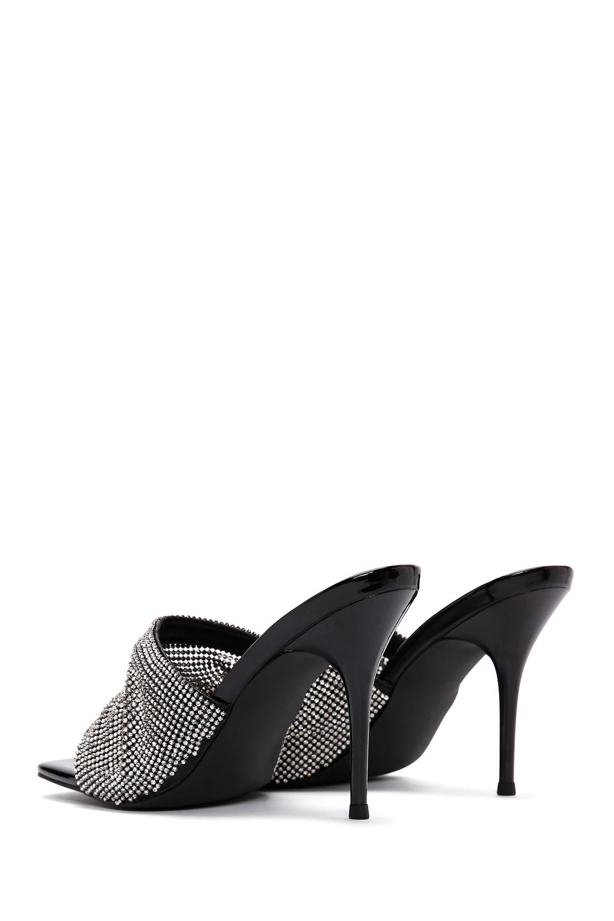 Derimod-Black Stone Detailed Thin Heeled Women's Slippers - 24SFE4515TS 6