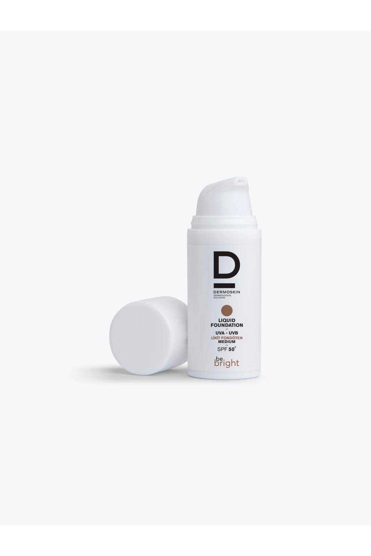 Dermoskin-Be Bright Liquid Medium Foundation - Spf50+ Uva & Uvb Sunscreen, High Coverage 33 ml 3