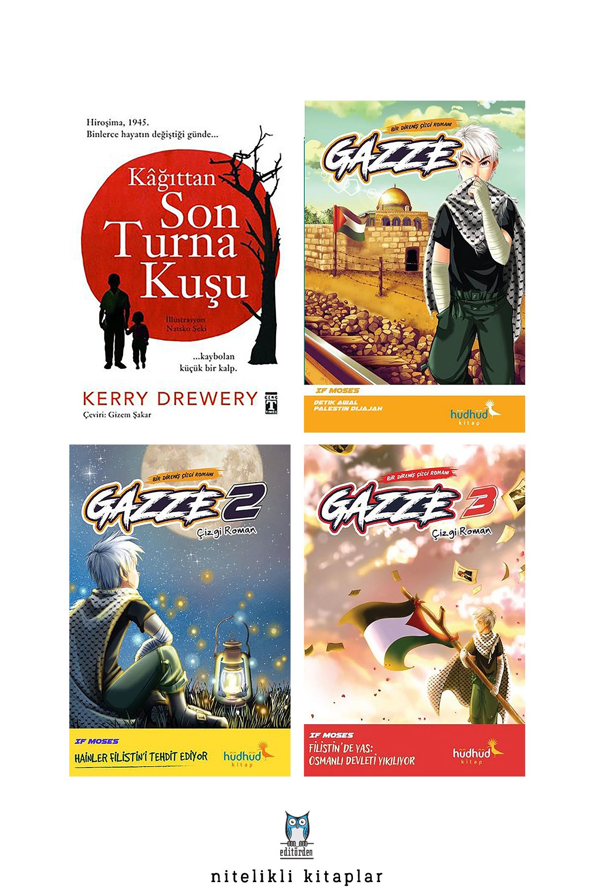 Bilge Kuş Yayınları Kağıttan Son Turna Kuşu - Gazze 1,2,3 Bir Direniş Çizgi Romanı/If Moses
