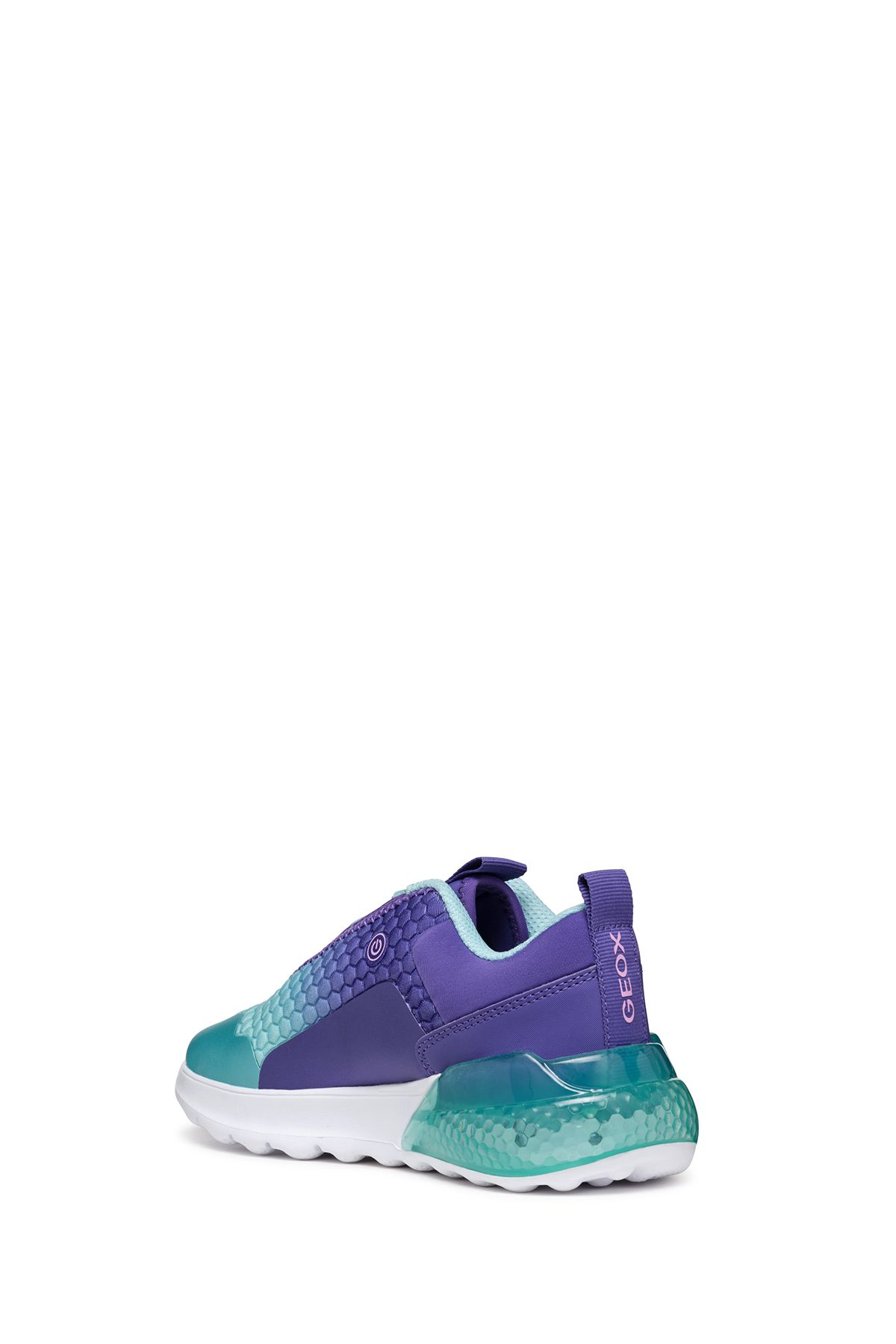 اسنیکر دخترانه و بچگانه GIRL PURPLE ACTIVEART ILLUMINUS LAMBLY کفش ورزشی J46LZA0E9JC8K4A Geox
