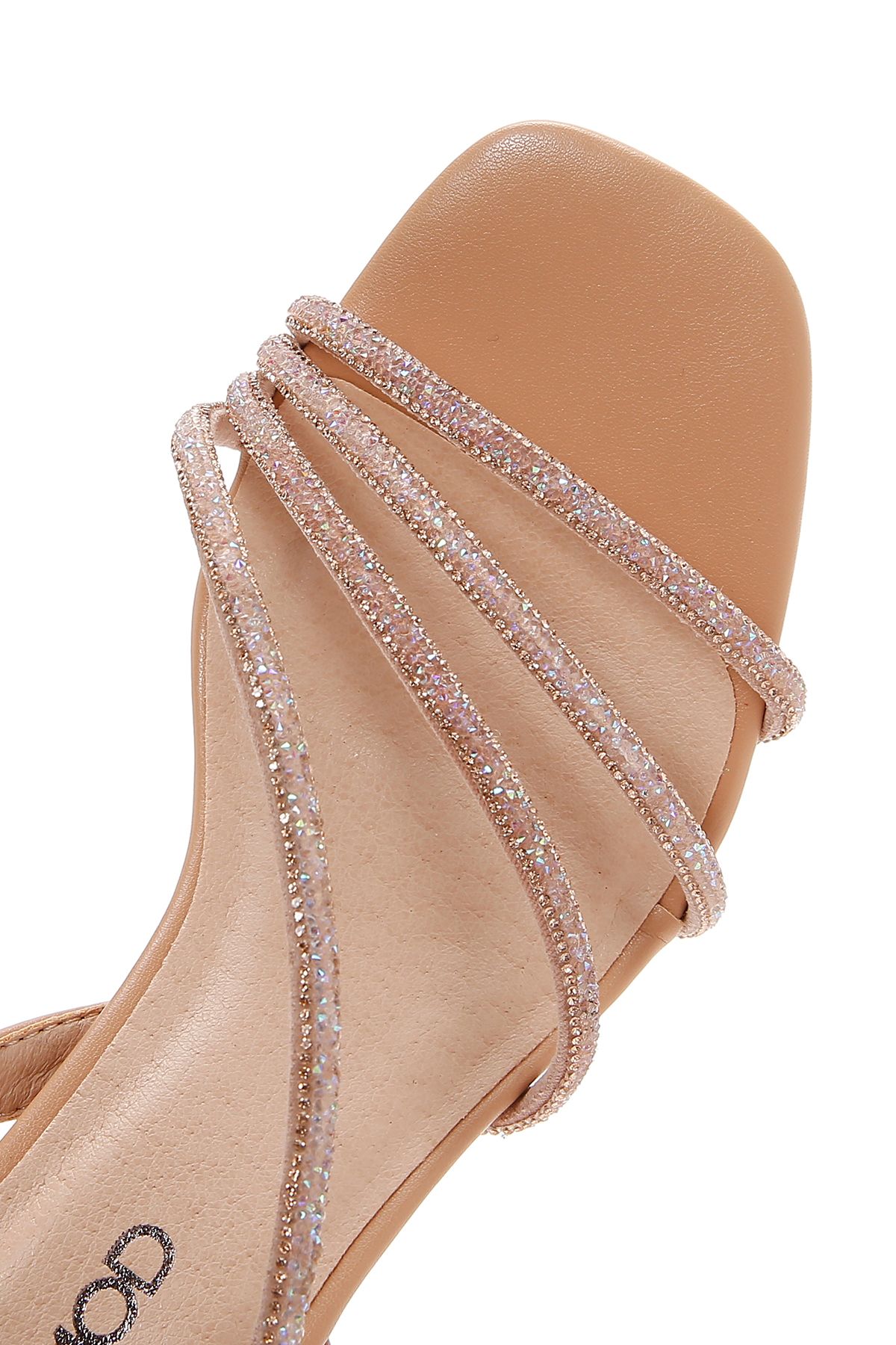 Derimod-Women's Beige Stone Evening Dress Thin Heeled Sandals 25Sfd4409Ts 8