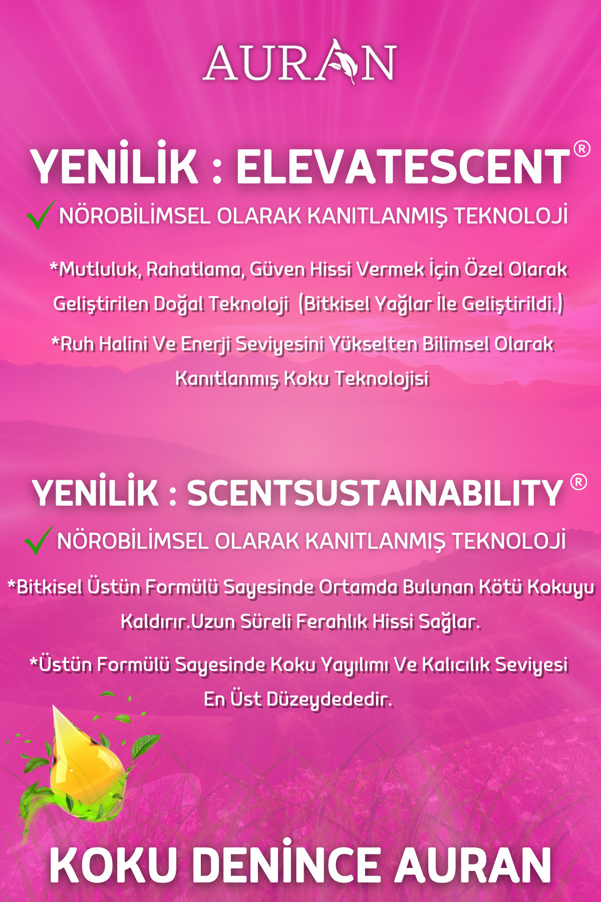 AURAN Bebek Kokusu Esansiyel Uçucu Koku Yağı Difüzör Esansı Buhurdanlık Yağı Aromaterapi Yağı 100ml fotoğrafı 6 (önizleme)