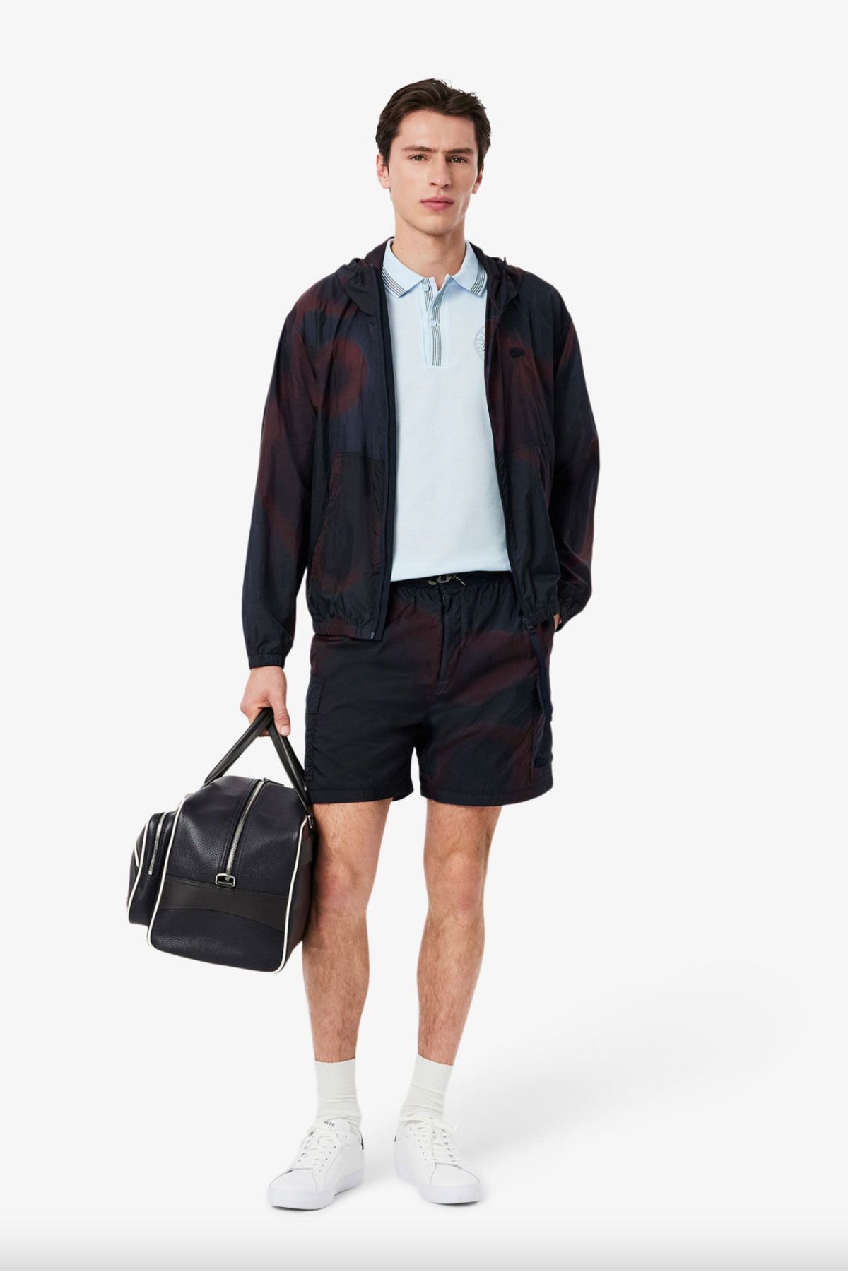 تی شرت یقه پولو مردانه FIT منظم L.12.12 PRINT POLO Lacoste