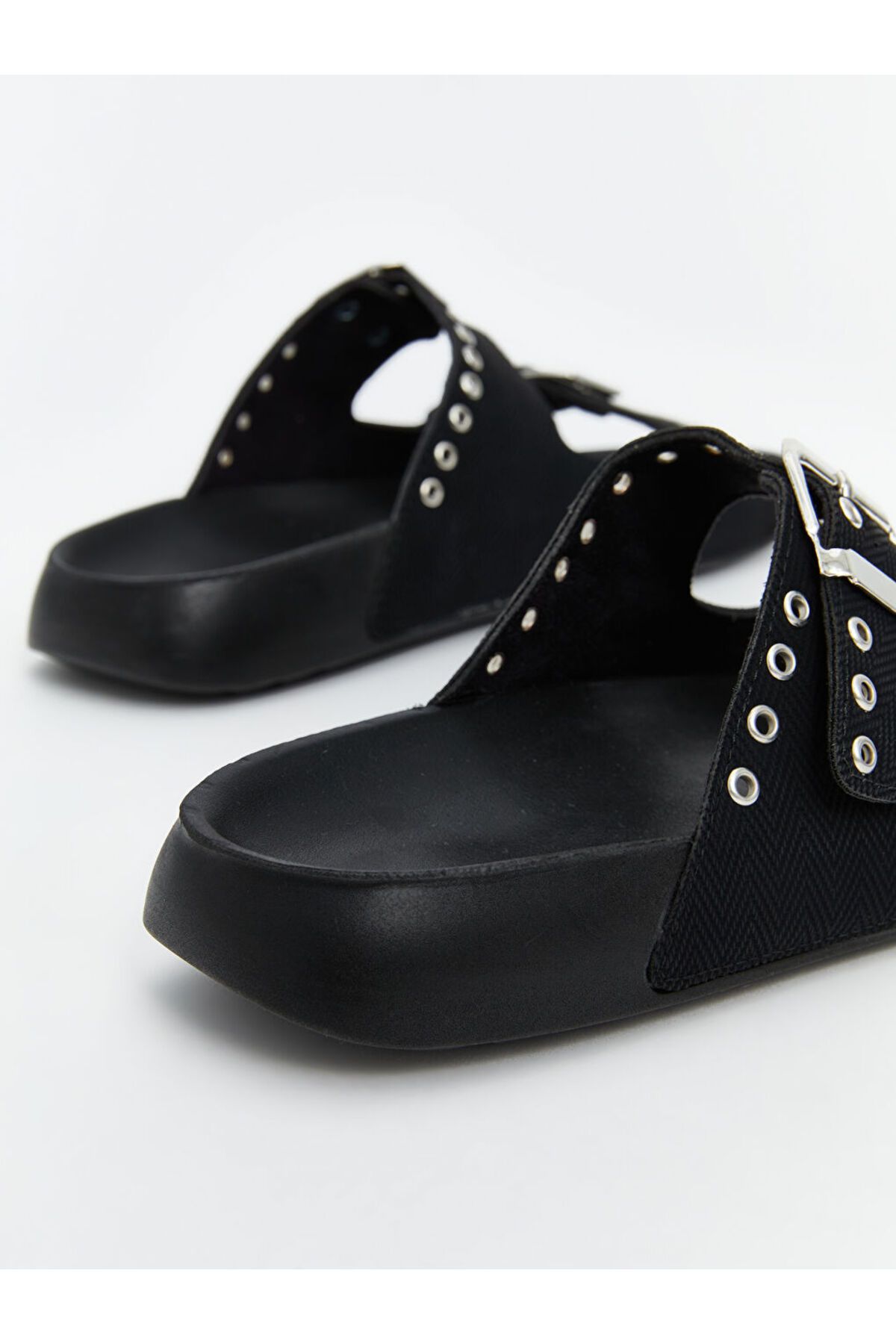 LC Waikiki-New Season Double Striped Women's Slippers - S5Ck38Z8 7