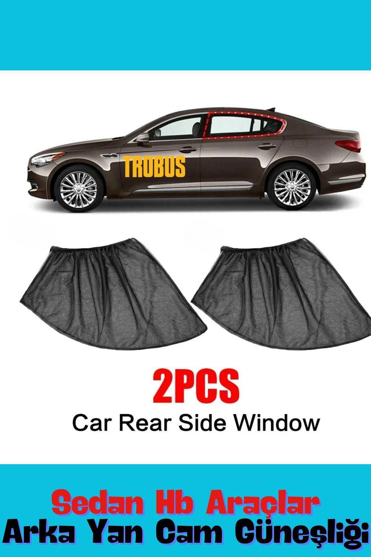 Toyota  Corolla 2000 - 2007 Sedan Uyumlu Yan Cam Güneşliği Ön veya Arka — alternatif görsel
