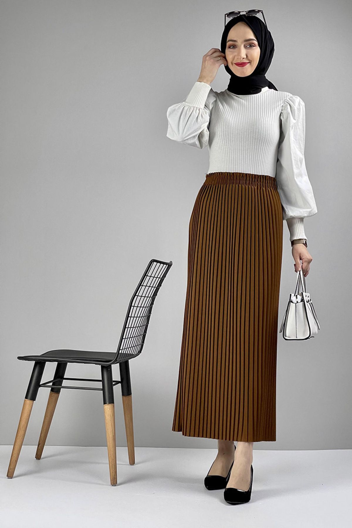 EPSWorld Moda Çizgi Etek