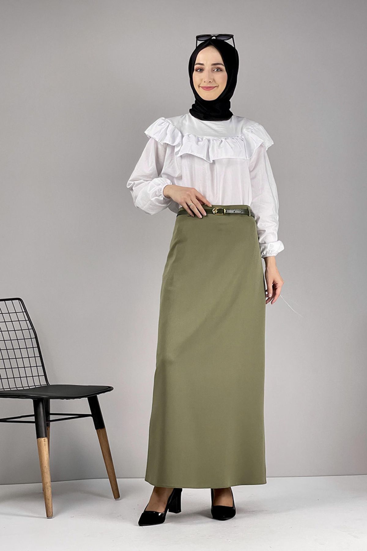 EPSWorld Moda Çizgi Etek