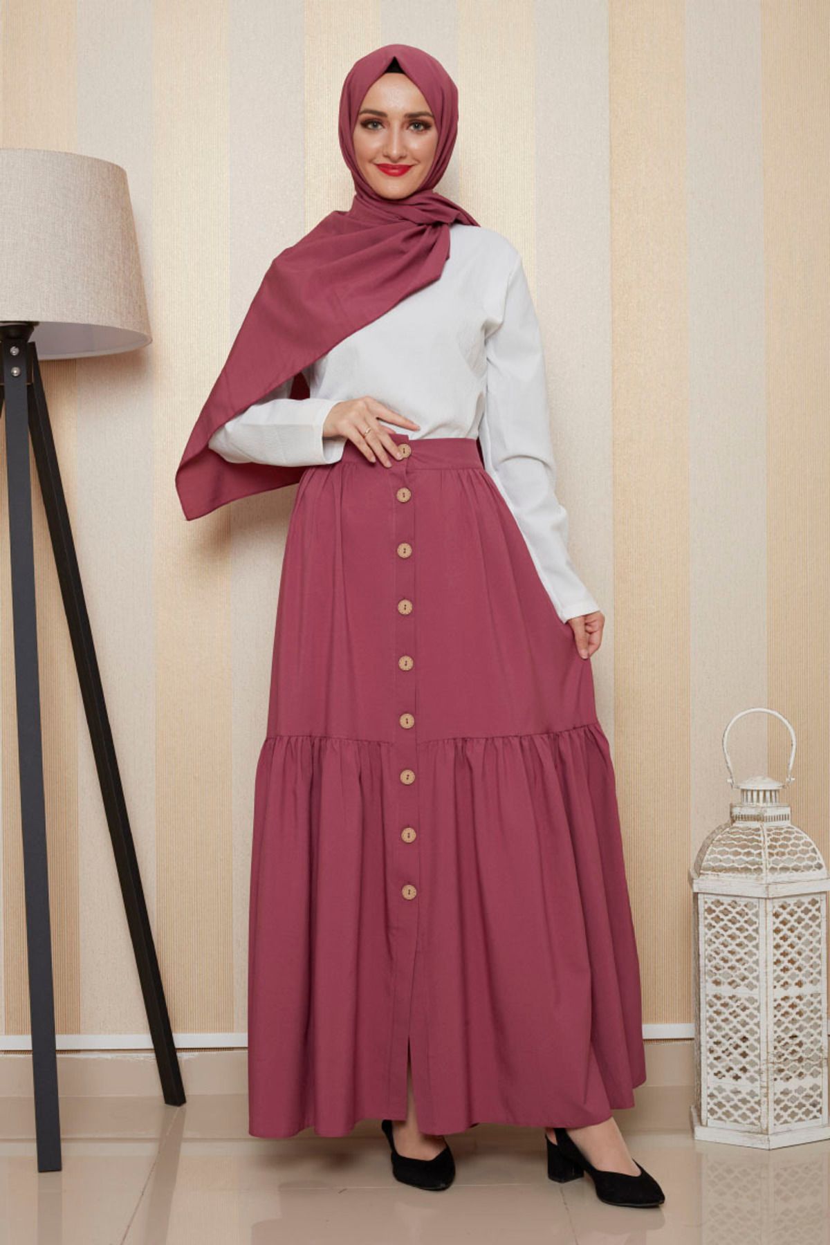 EPSWorld Moda Çizgi Etek