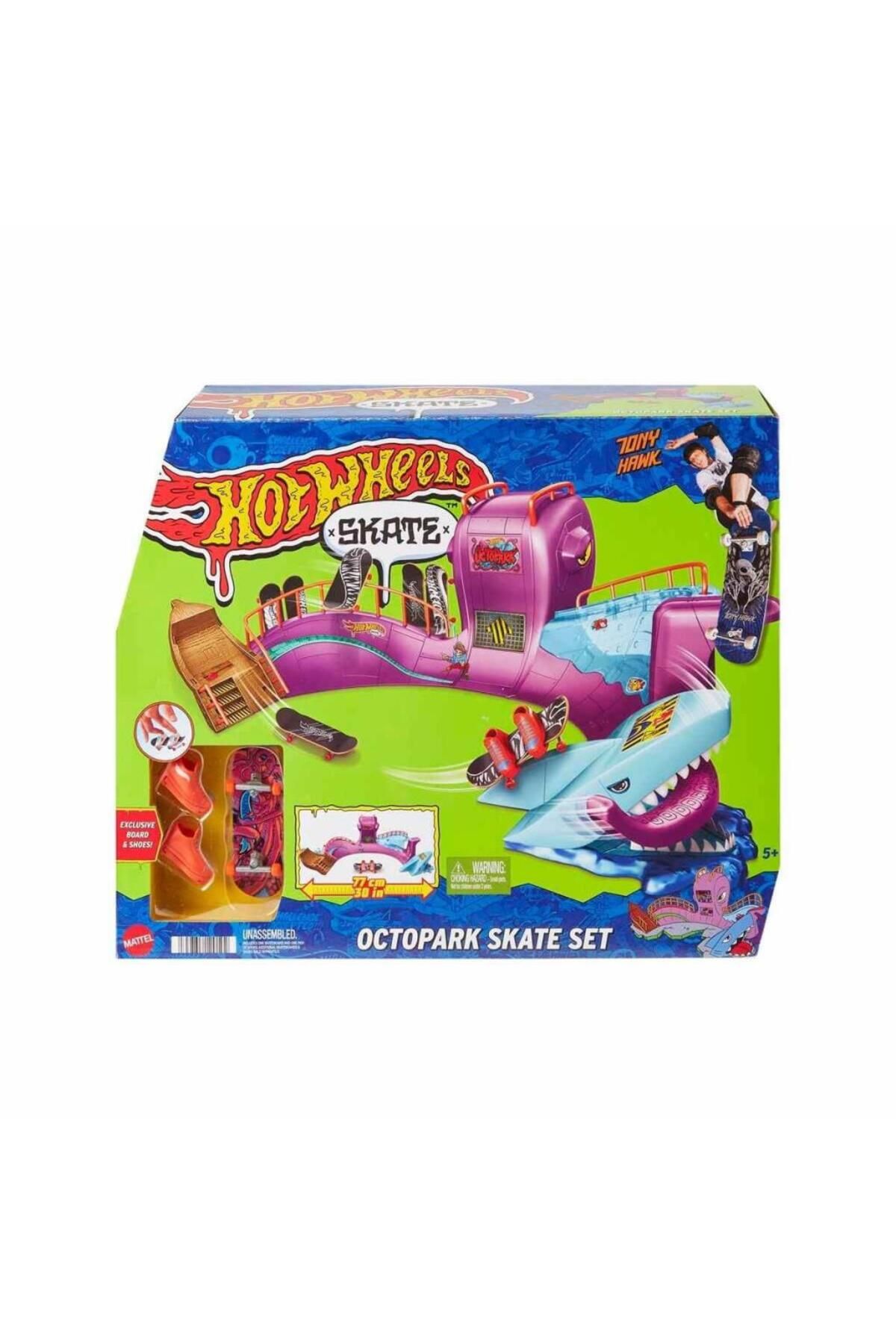 NessiWorld HMK01 Hot Wheels Skate Ahtapot Kaykay Parkı Oyun Seti