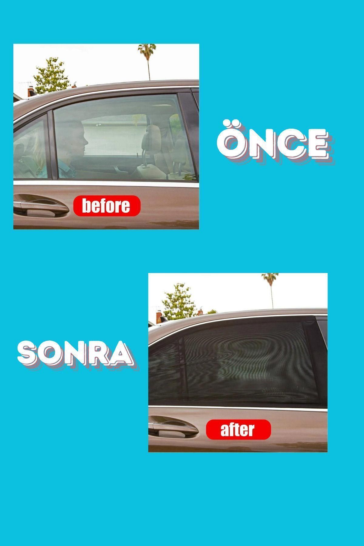 Audi A6 1994 - 1997 Sedan Uyumlu Yan Cam Güneşliği Ön Veya Arka görseli