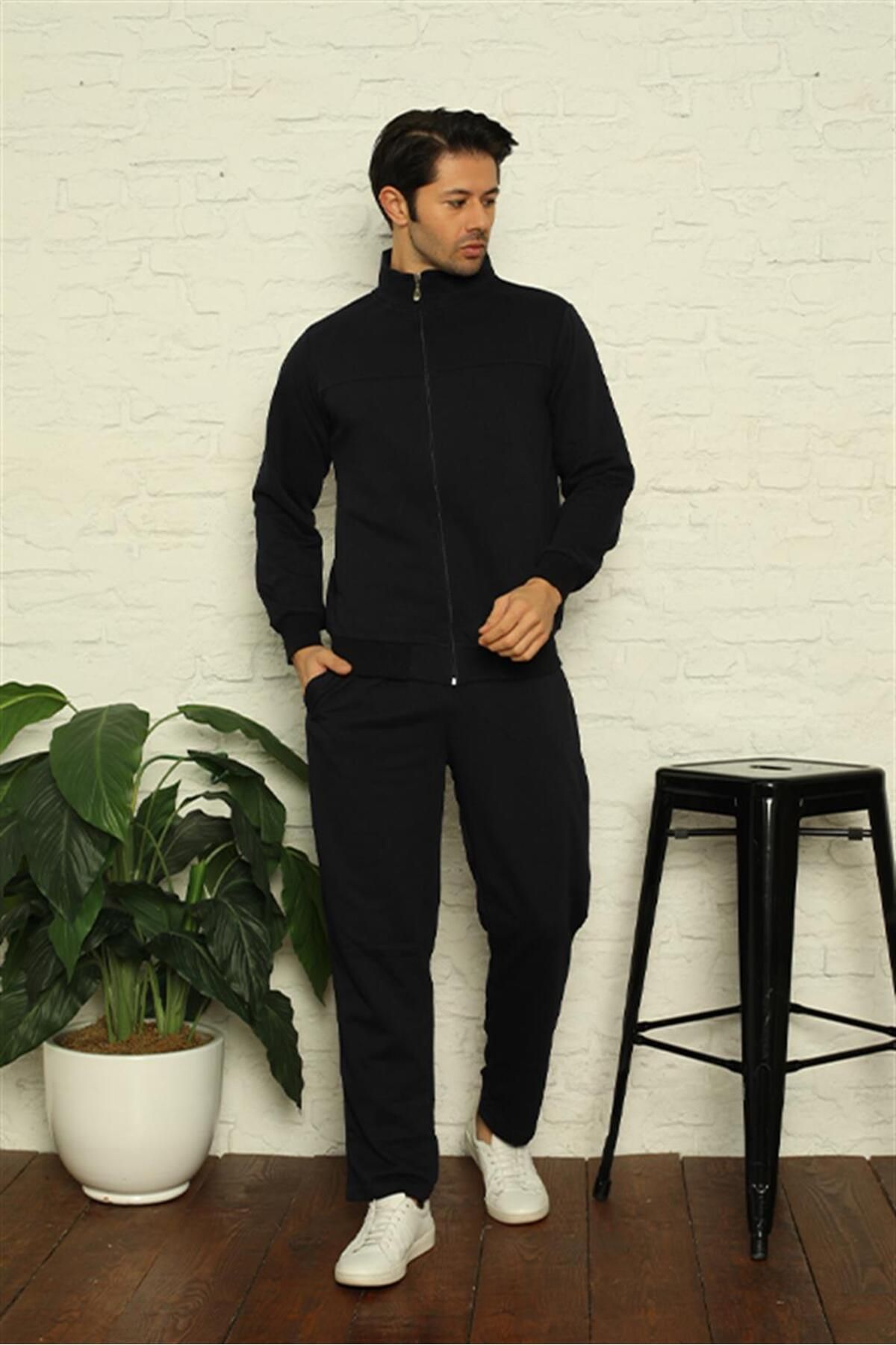 COXO Fashion`S Moda Çizgi Men's Tracksuit Set 7005