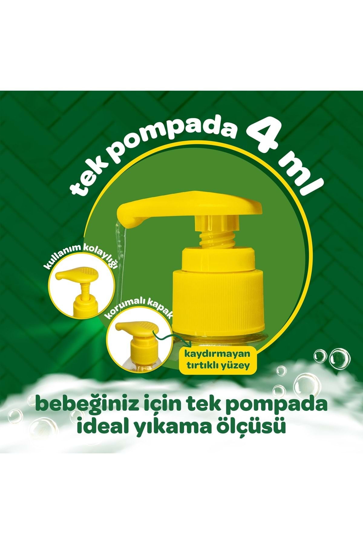 Dalin Bebek Saç & Vücut Şampuanı 700ml Nem Ve Koruma Avakado Özlü (POMPALI) (3 LÜ SET) fotoğrafı 4 (önizleme)