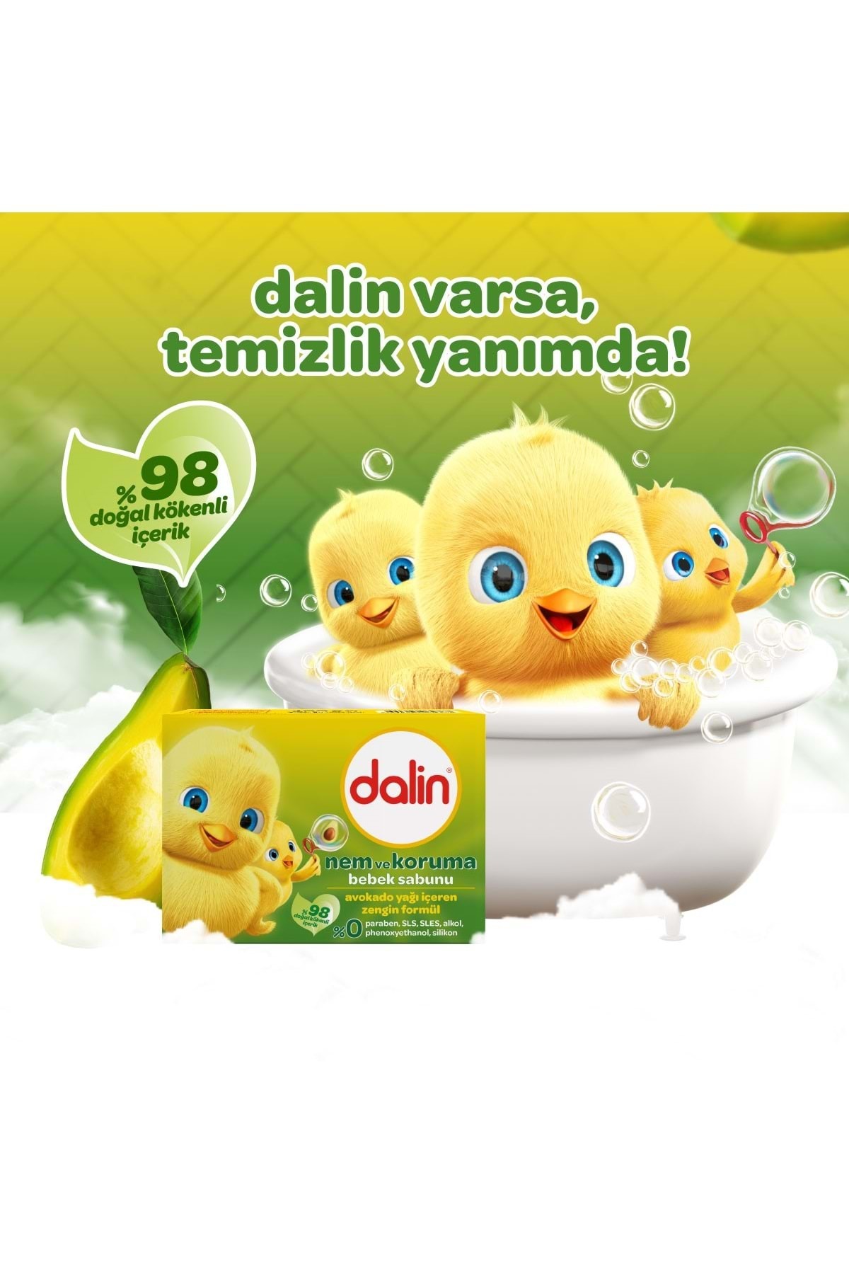 Dalin-Baby Soap 100Gr Avocado (Set of 12) 3