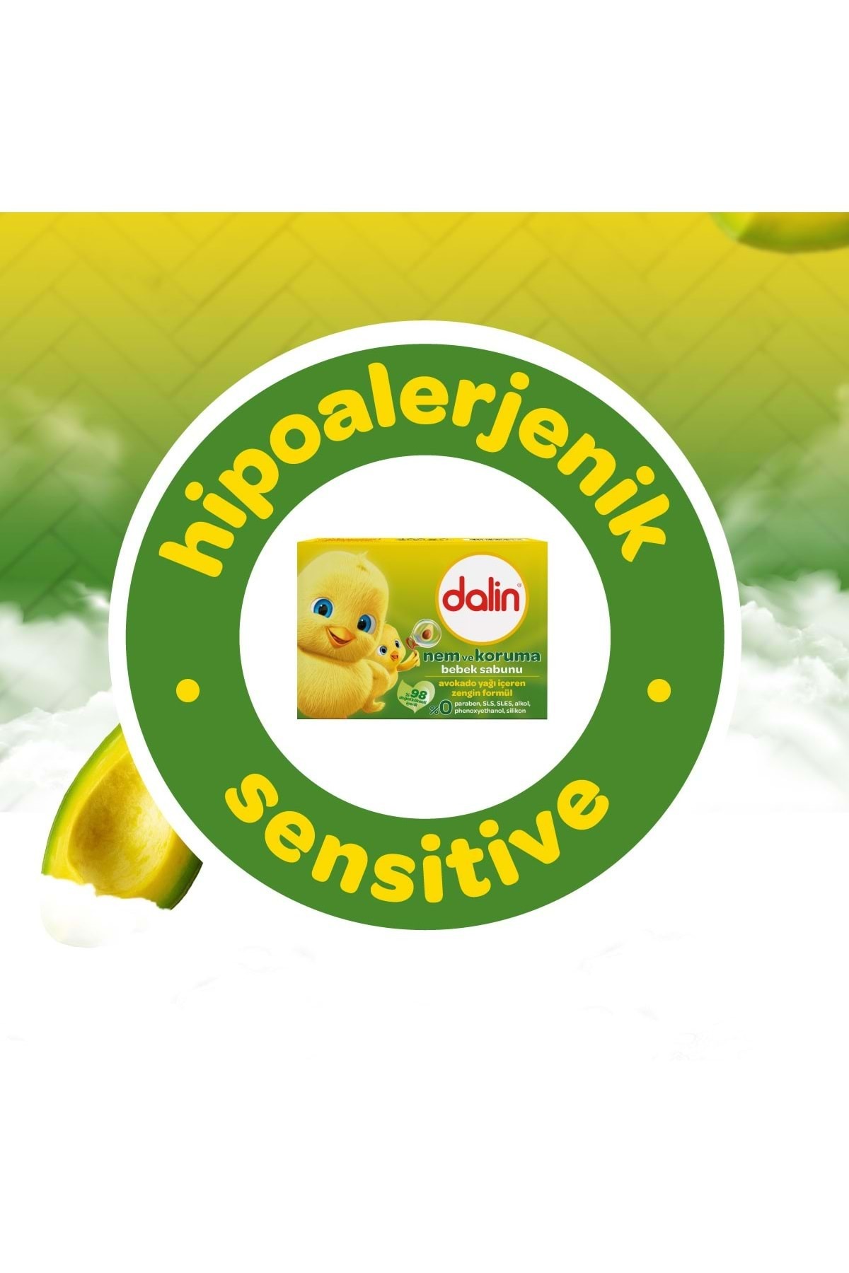 Dalin-Baby Soap 100Gr Avocado (Set of 12) 5