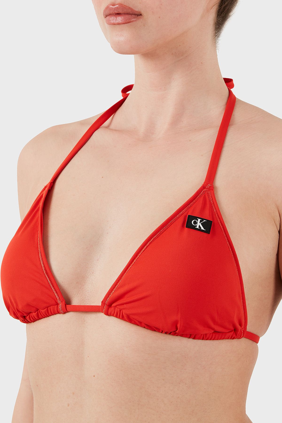 Calvin Klein-Μπικίνι Calvin Triangle με λογότυποKW0KW02343 XM8 5