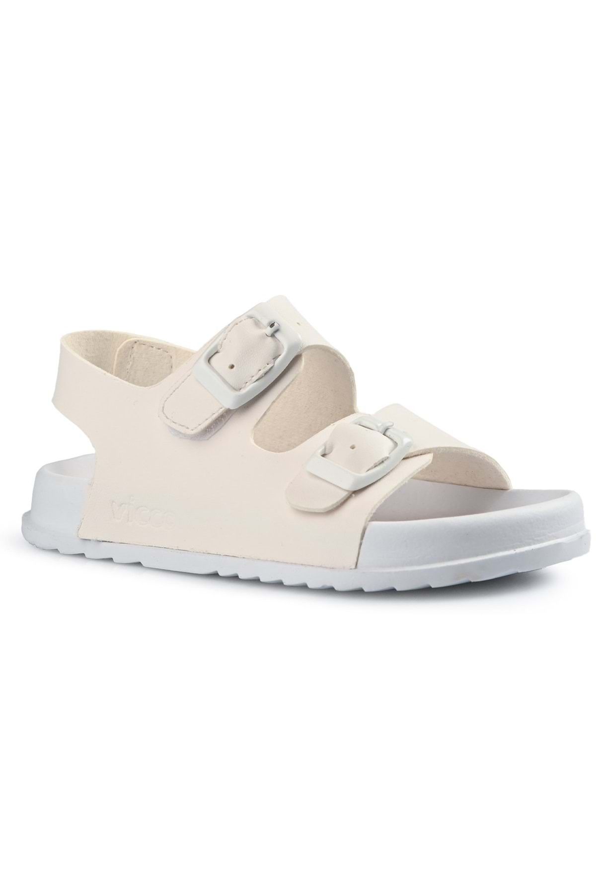 Vicco-Miyu Ortopedik Çocuk Sandalet Beyaz 2