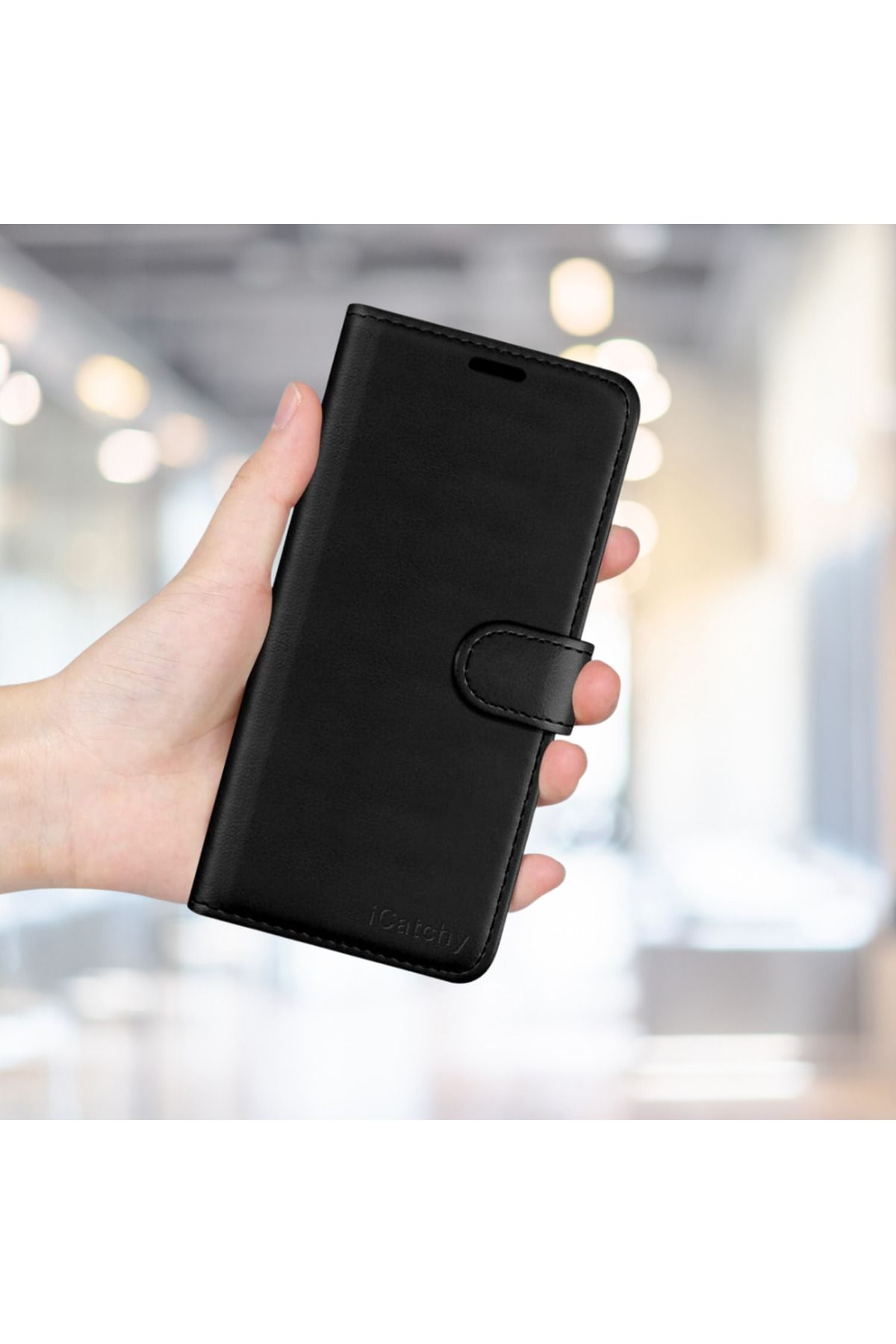 Skygo SAMSUNG S9 PLUS KARTLIKLI CÜZDAN KILIF (DELUXE WALLET CASE) SİYAH