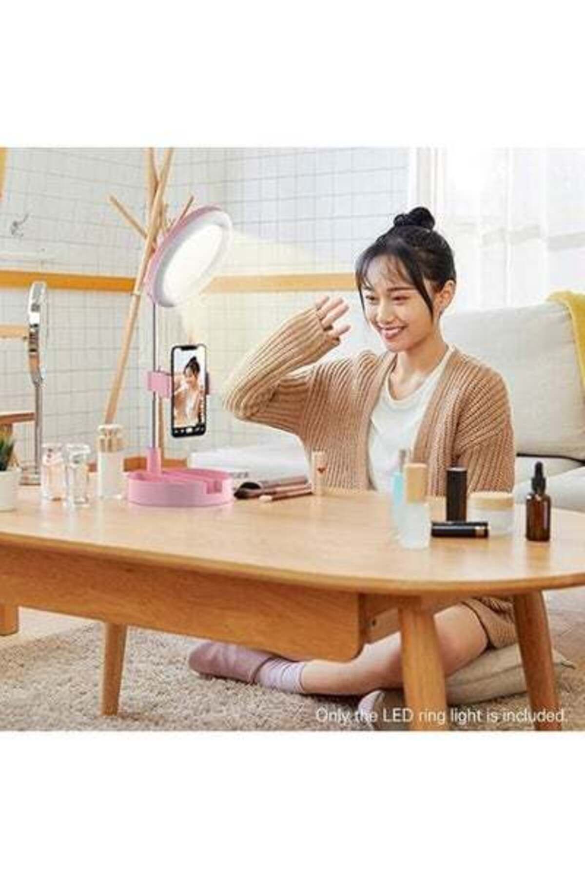 HALAMODO-Multipurpose Tripod Desk Lamp With Phone Holder with Mirror can Selfie with 360 Degree Rotation 4