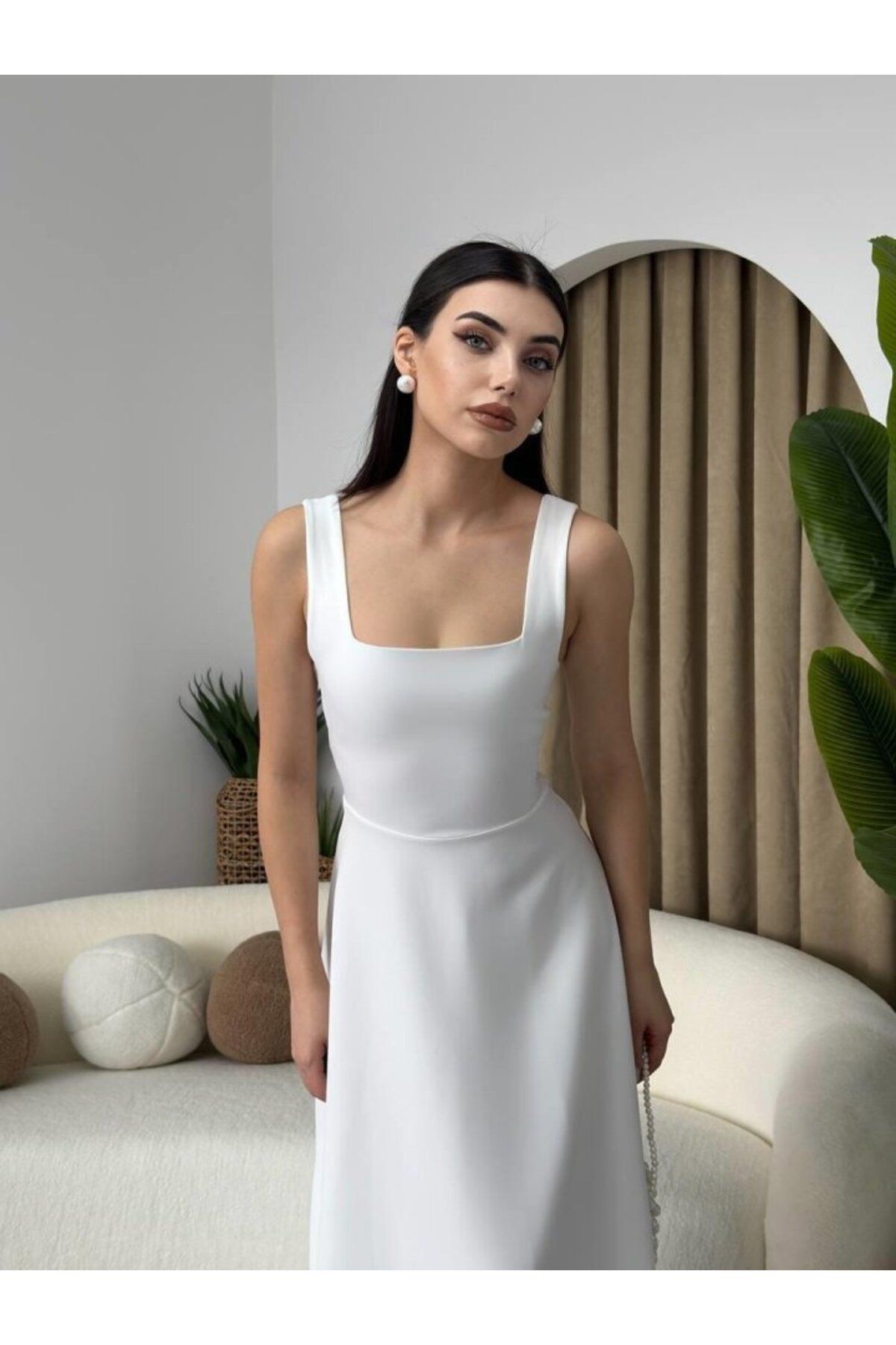 velmorafashion Neapolitan Askılı Elbise