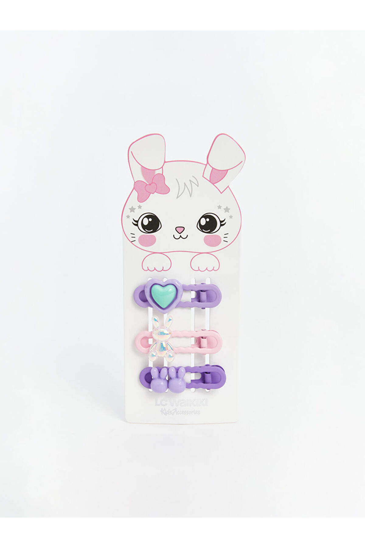 LC Waikiki-Sparkling Selections from Shining Store |   Girl's Buckle Set with Rabbit Figure, 3 Pieces 1
