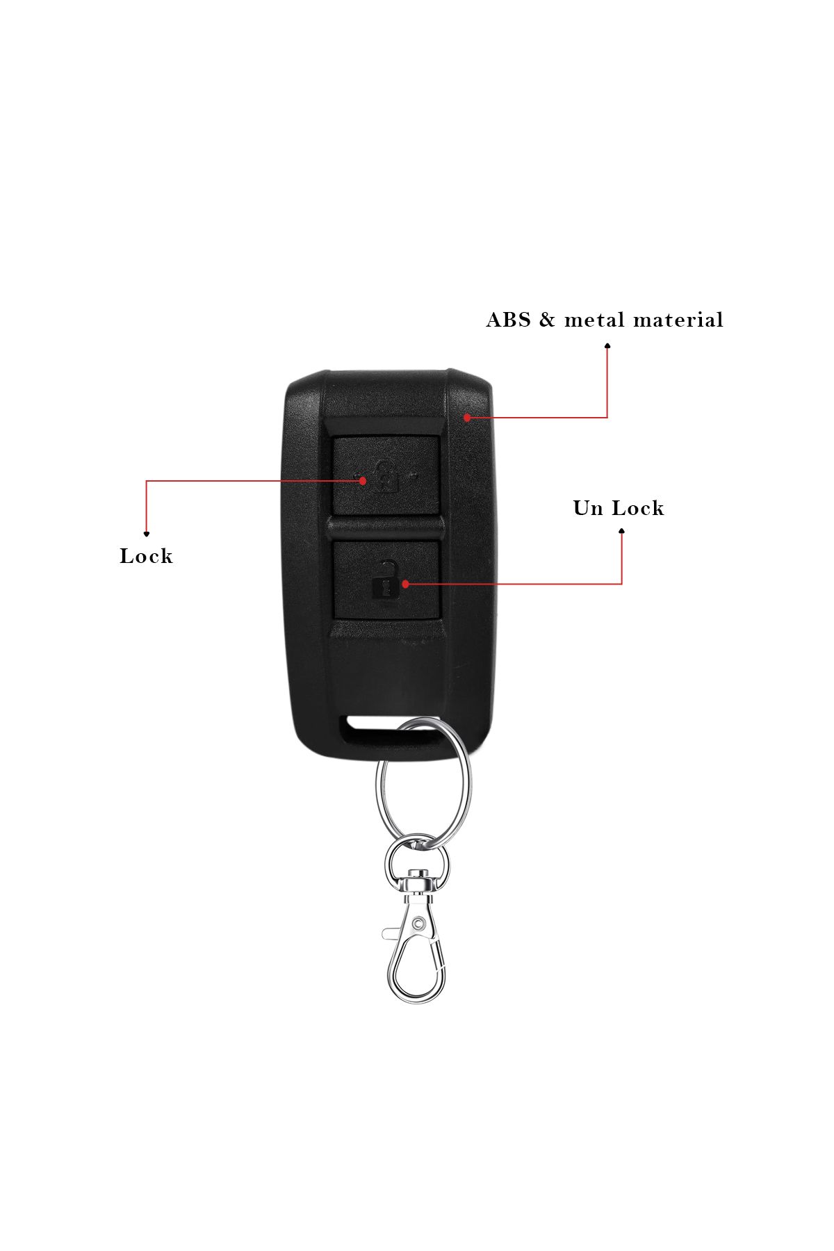 3XR-Car Keyless Entry System with Remote Lock/Unlock, Trunk Release, Window Closer, Universal Fit 3