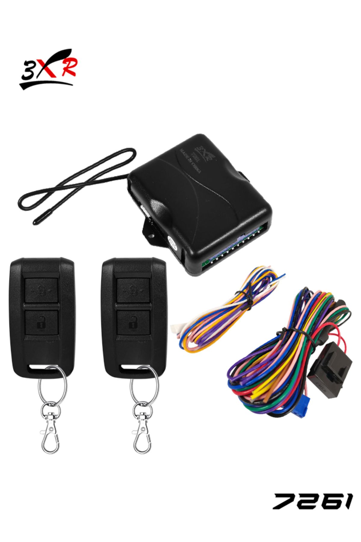 3XR-Car Keyless Entry System with Remote Lock/Unlock, Trunk Release, Window Closer, Universal Fit 1