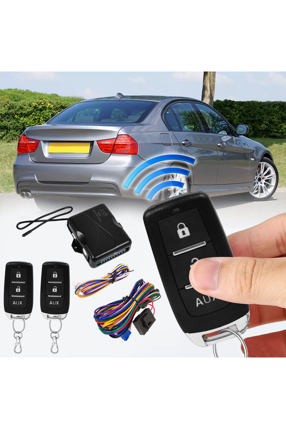 3XR-Car Keyless Entry System – Remote Lock/Unlock, Trunk Release, Window Closer, Universal, Light Flash 5