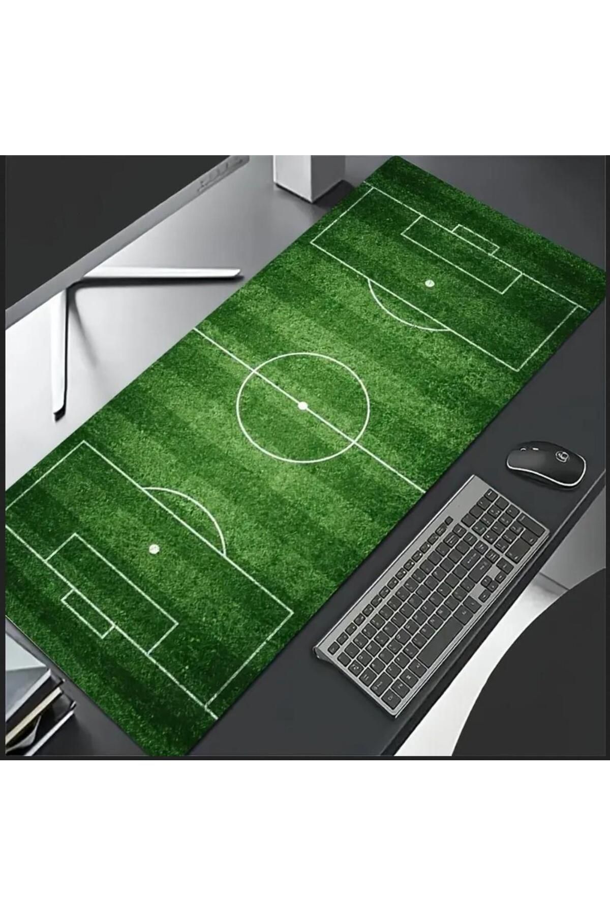 sgeteknoloji-70X30 cm Football Field Themed Non-Slip Base Speed Surface Player Mouse Pad Gaming 4