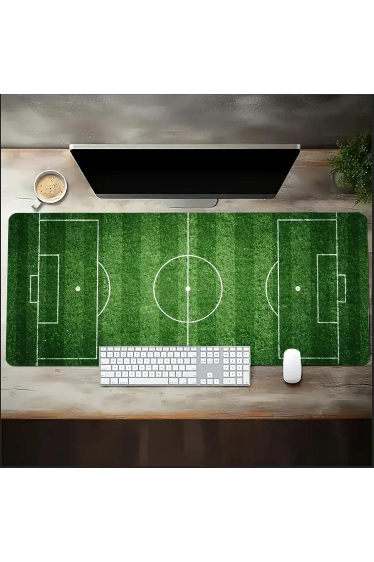 sgeteknoloji-70X30 cm Football Field Themed Non-Slip Base Speed Surface Player Mouse Pad Gaming 2