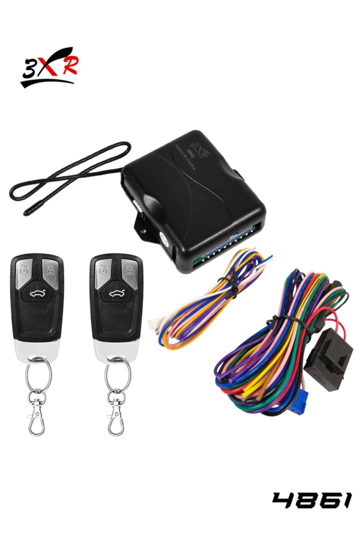 3XR-Car Keyless Entry System – Remote Lock/Unlock, Trunk Release, Window Closer, Universal, Light Flash 1