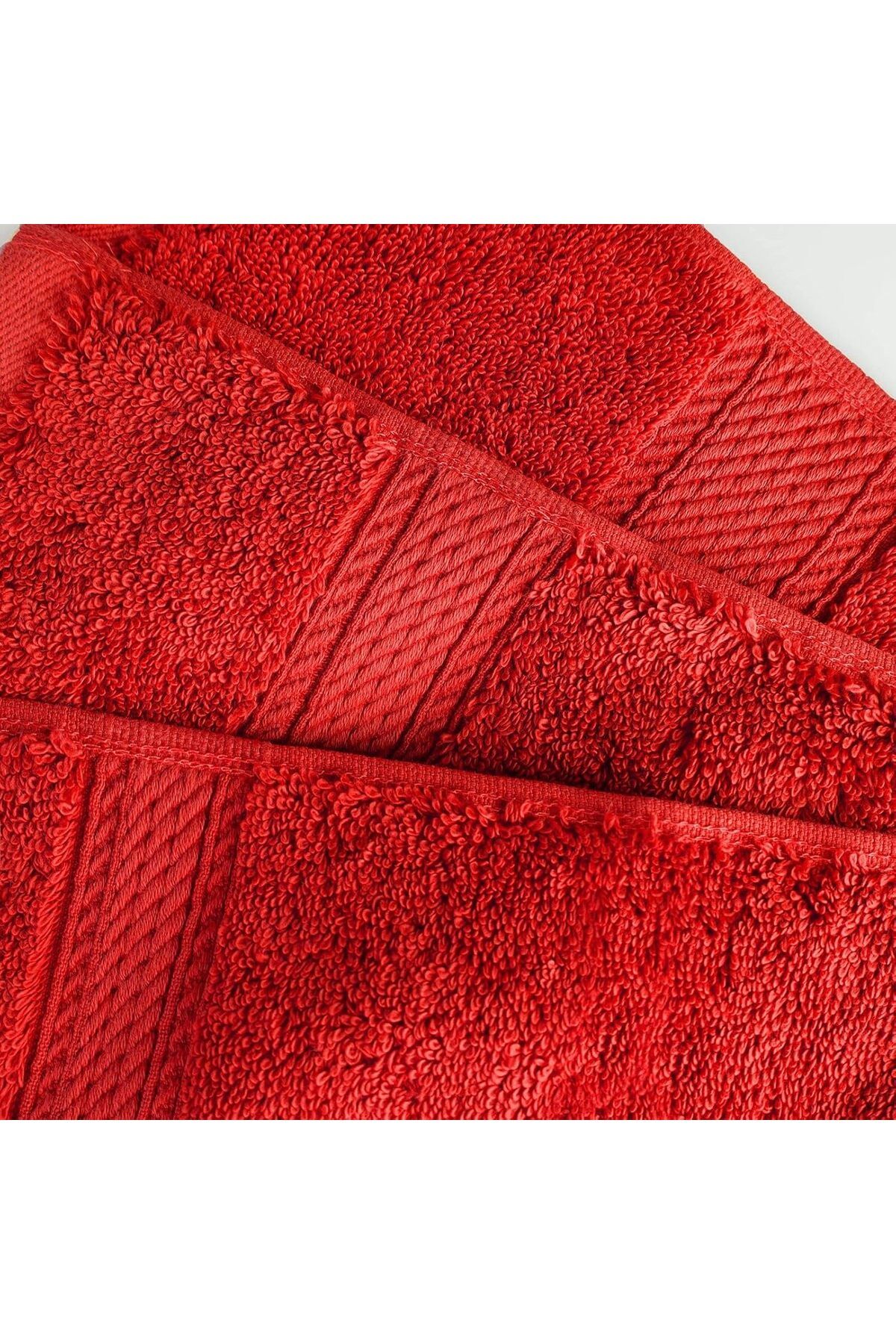 Comfy-550 GSM Set of 6 100% Cotton Towel Set - Red 3