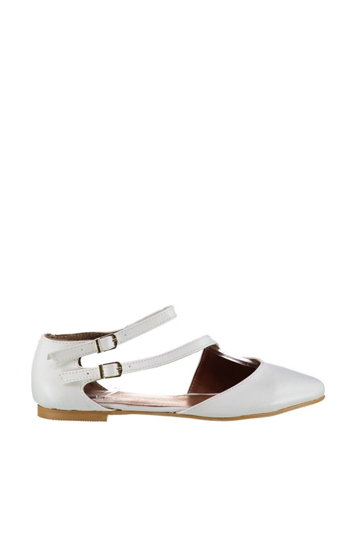 Fox Shoes-White Women's Ballerina D 726016909 4
