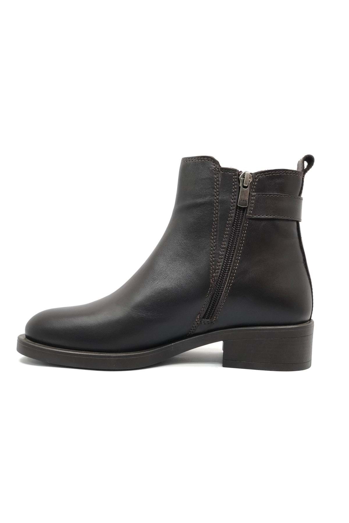Greyder-Women's Brown Genuine Leather Heeled Boots 4K2Ub59155 3