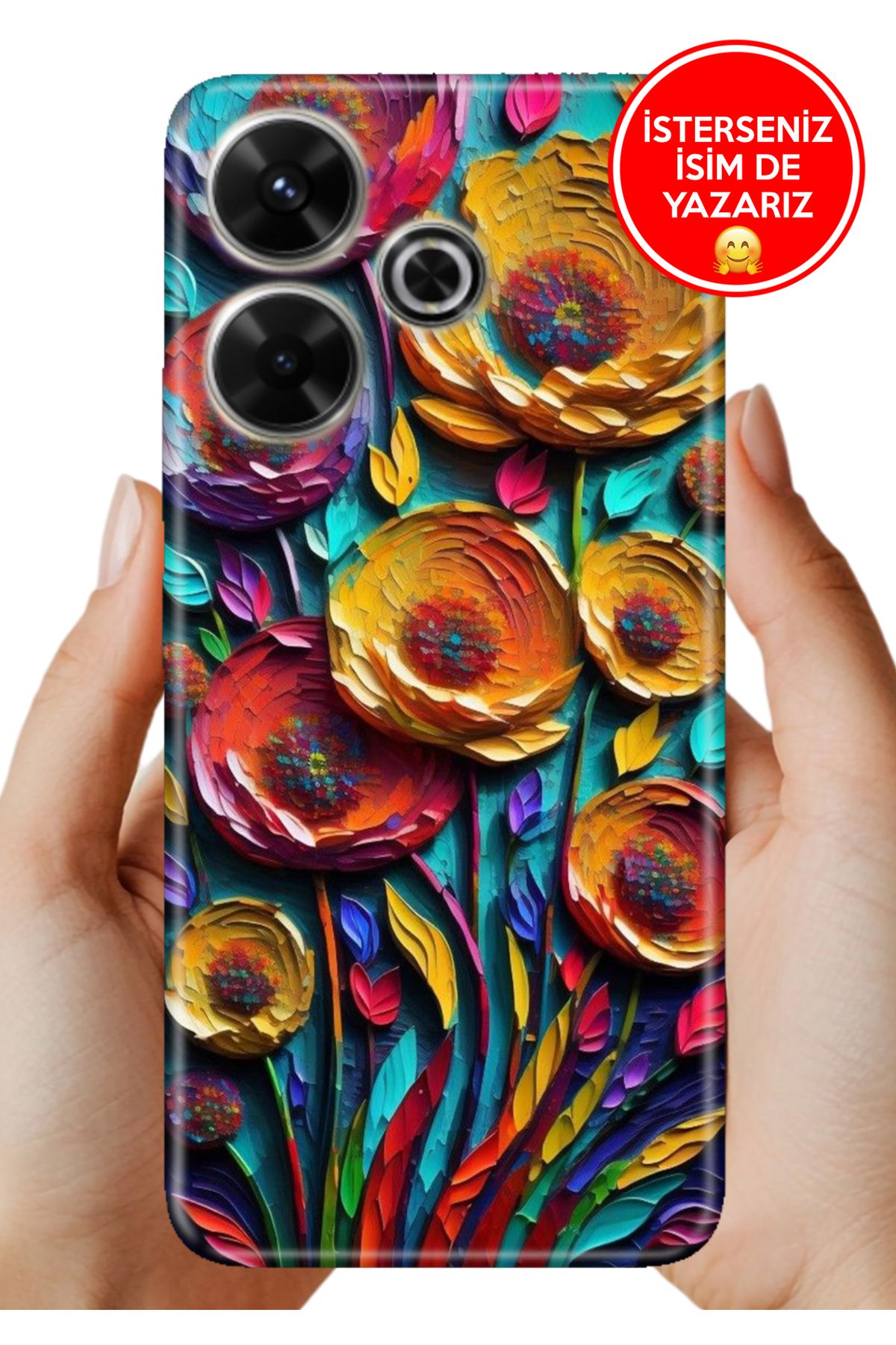 Cekuonline Xiaomi Redmi 13 4G Kılıf Baskılı Life Style Kapak Silikon 3D Bahçe