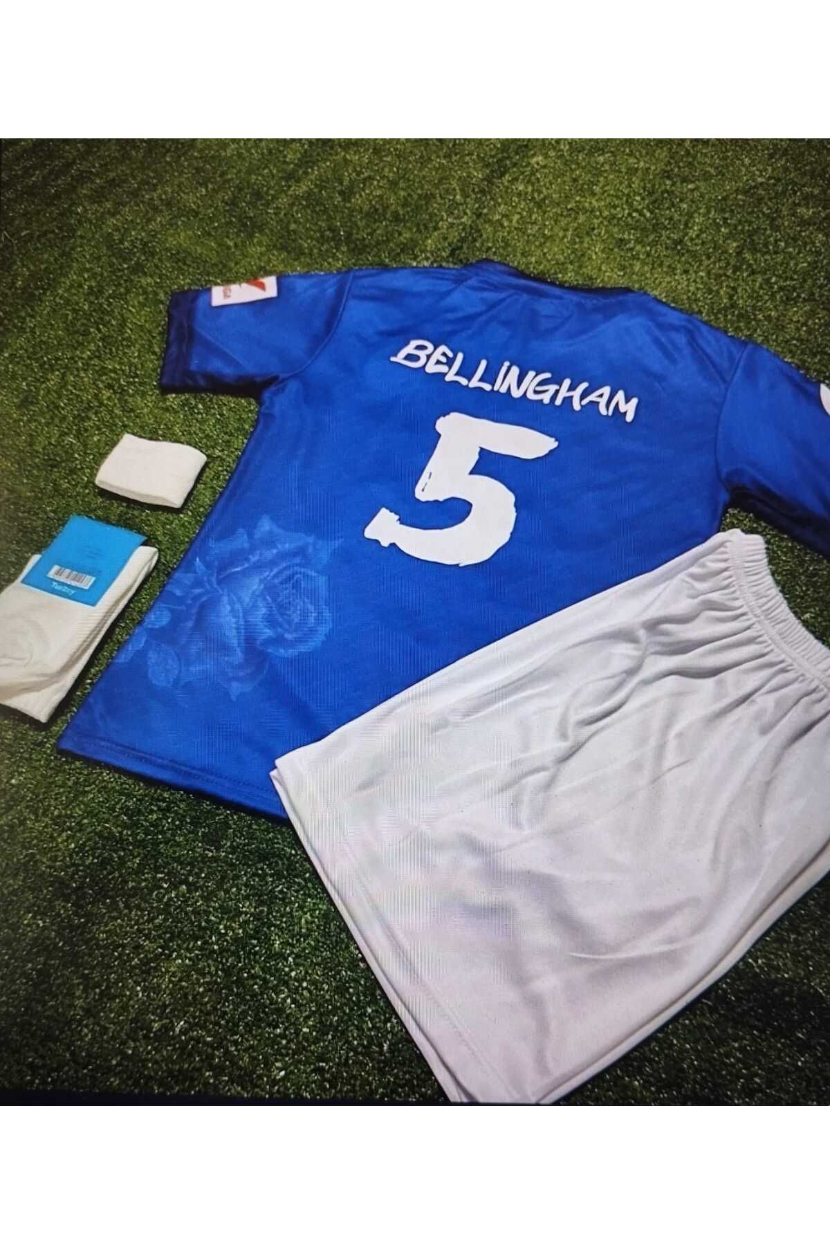 Lion Spor B'ellingham Mor Güllü Tasarım R.Madrid Çocuk Forması 4'lü Set