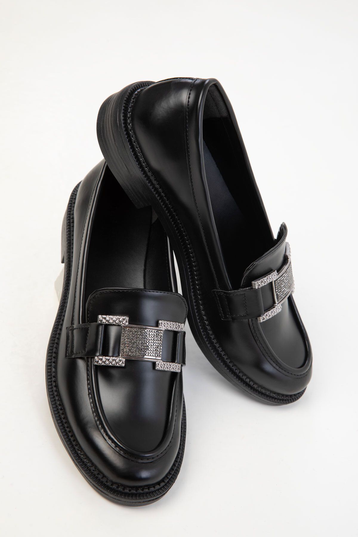 SOHO-Black Women's Loafer Shoes 20454 4