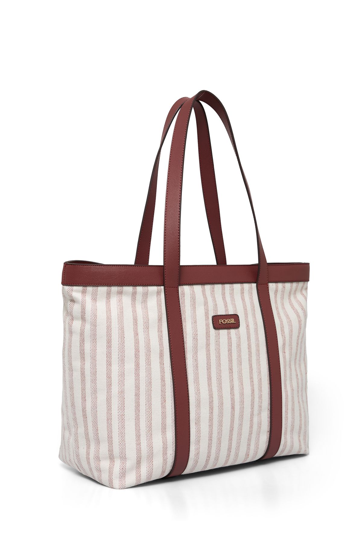 Fossil-Tile damska torba na ramię i do ręki z płótna w paski 05FO25Y5051 2