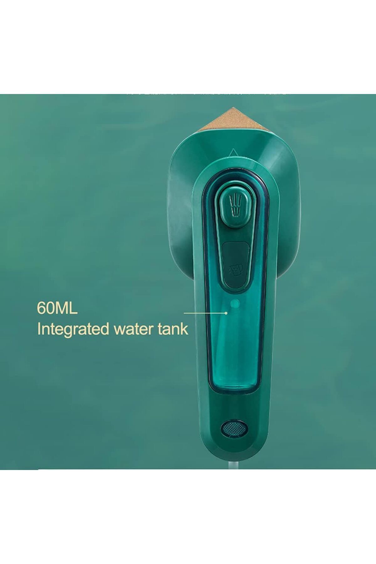fulina-Micro Steam Iron,Portable Mini Handheld Garment Steamer for Clothes,Fast Heat,Household,Green 4