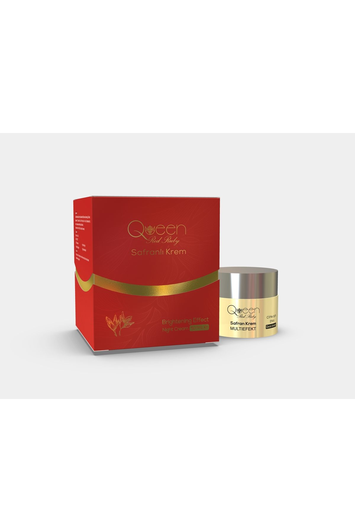 İnt Red Ruby Norway-Queen Anti-Wrinkle and Anti-Aging Regenerating Night Cream with Saffron 50ml 2