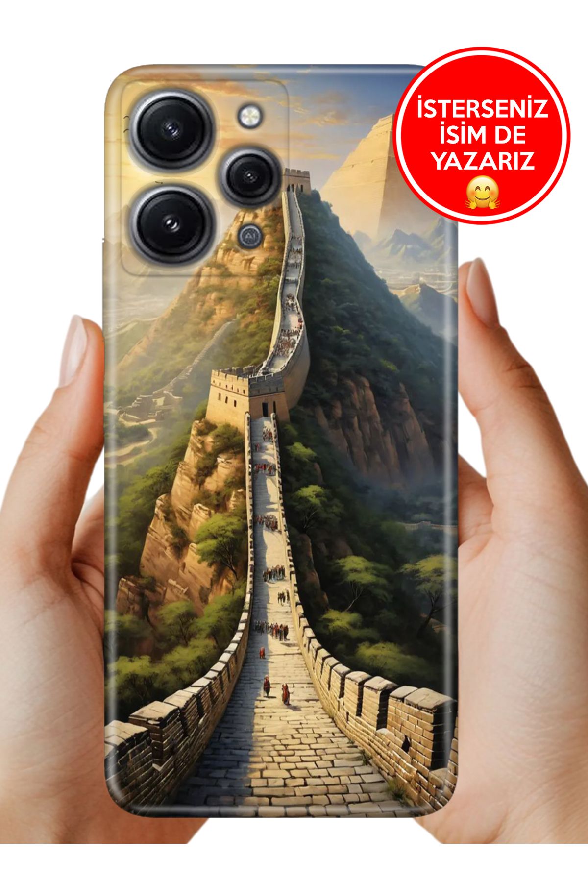 Cekuonline Xiaomi Redmi 12 Kılıf Baskılı Life Style Kapak Silikon Çin Seddinde