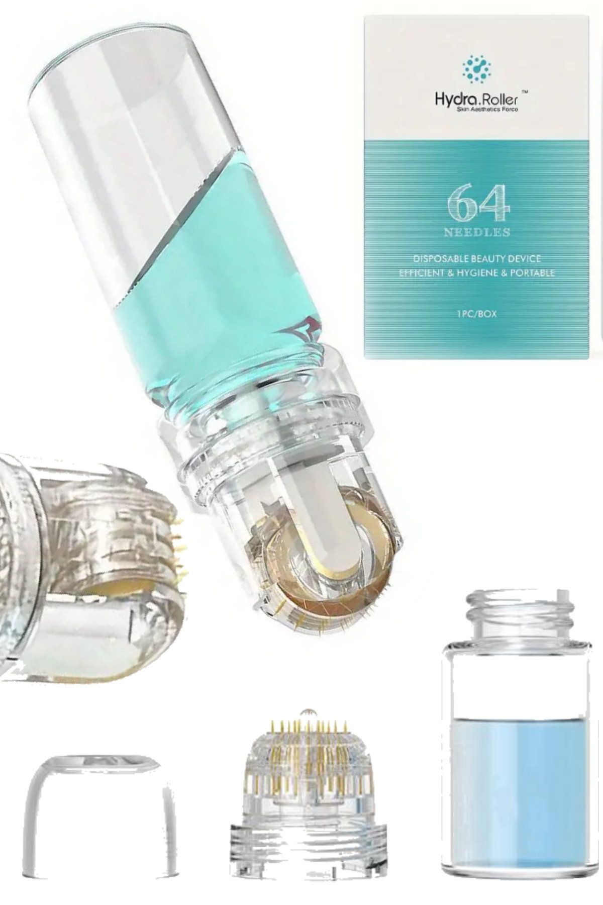 Mortingen Titanyum Uç Serum Hazneli Roller Uygulayıcı Araçları 0.25mm Yeniden Kullanılabilir Şişe Cilt Bakımı