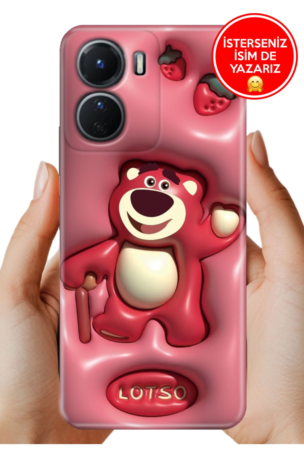 Cekuonline Y16 Uyumlu Kılıf Baskılı Life Style Kapak Silikon Lotso