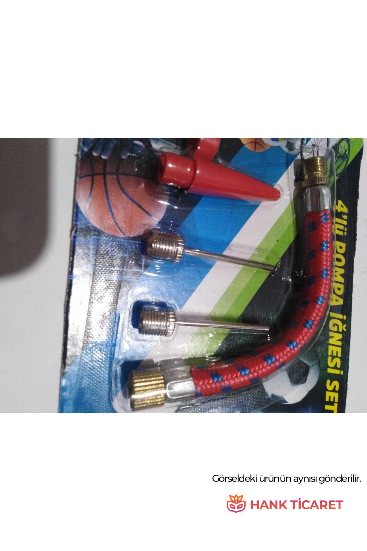 HANK TİCARET 2 Paket Bisiklet Pompası Veya Top Şişirme Iğne Seti