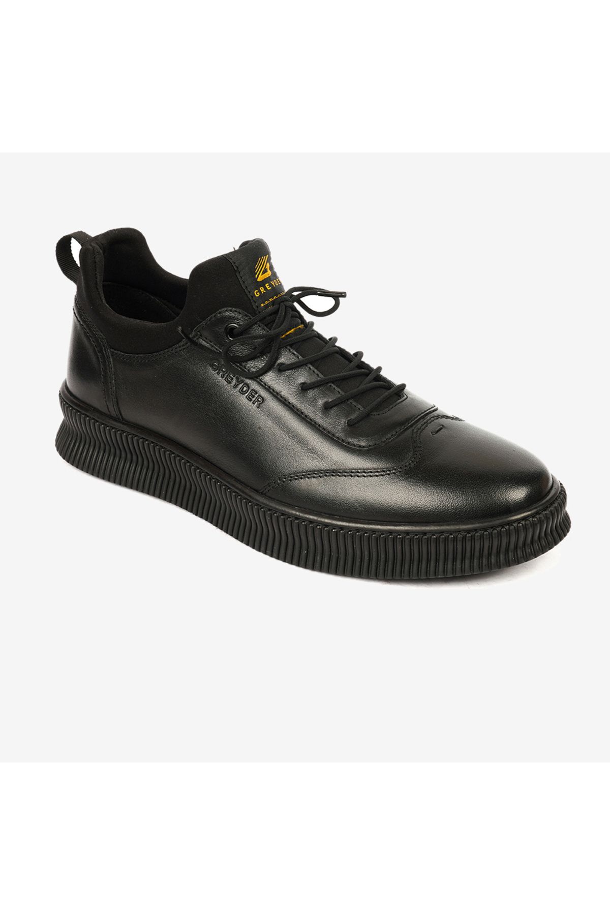 00181 Mr Sneaker کفش مردانه گاه به گاه مشکی Greyder