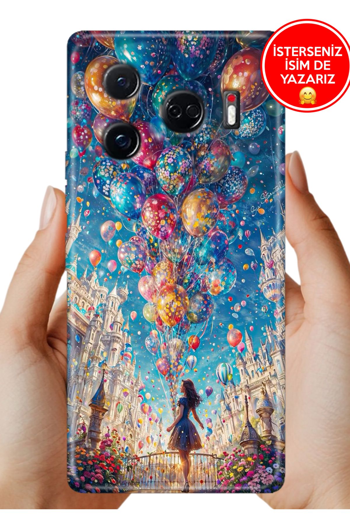 TECNO Camon 30 Pro Kılıf Baskılı Life Style Kapak Silikon Mutlu Kız