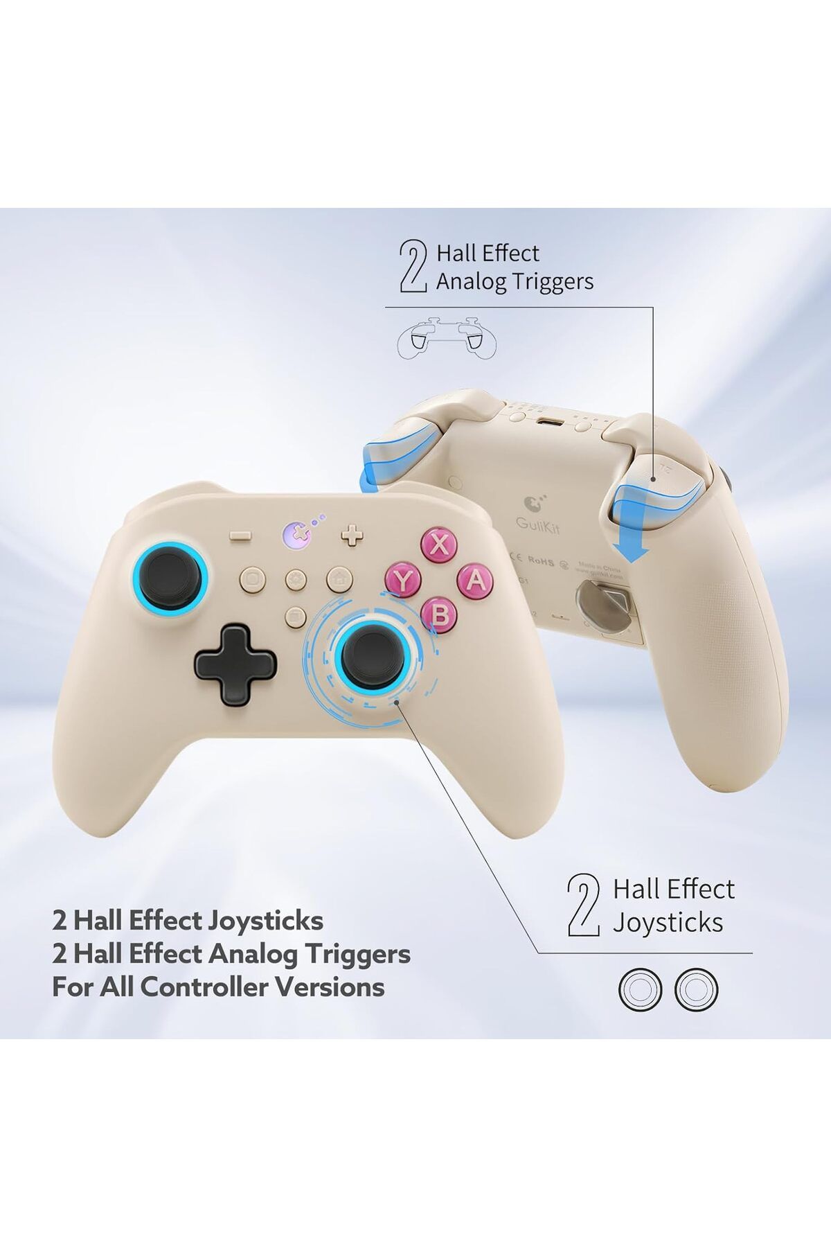 gulikit-KK3 PRO Controller Kingkong 3 Pro Switch Controller (No Drift) for Switch/PC/Android/MacOS/I 5