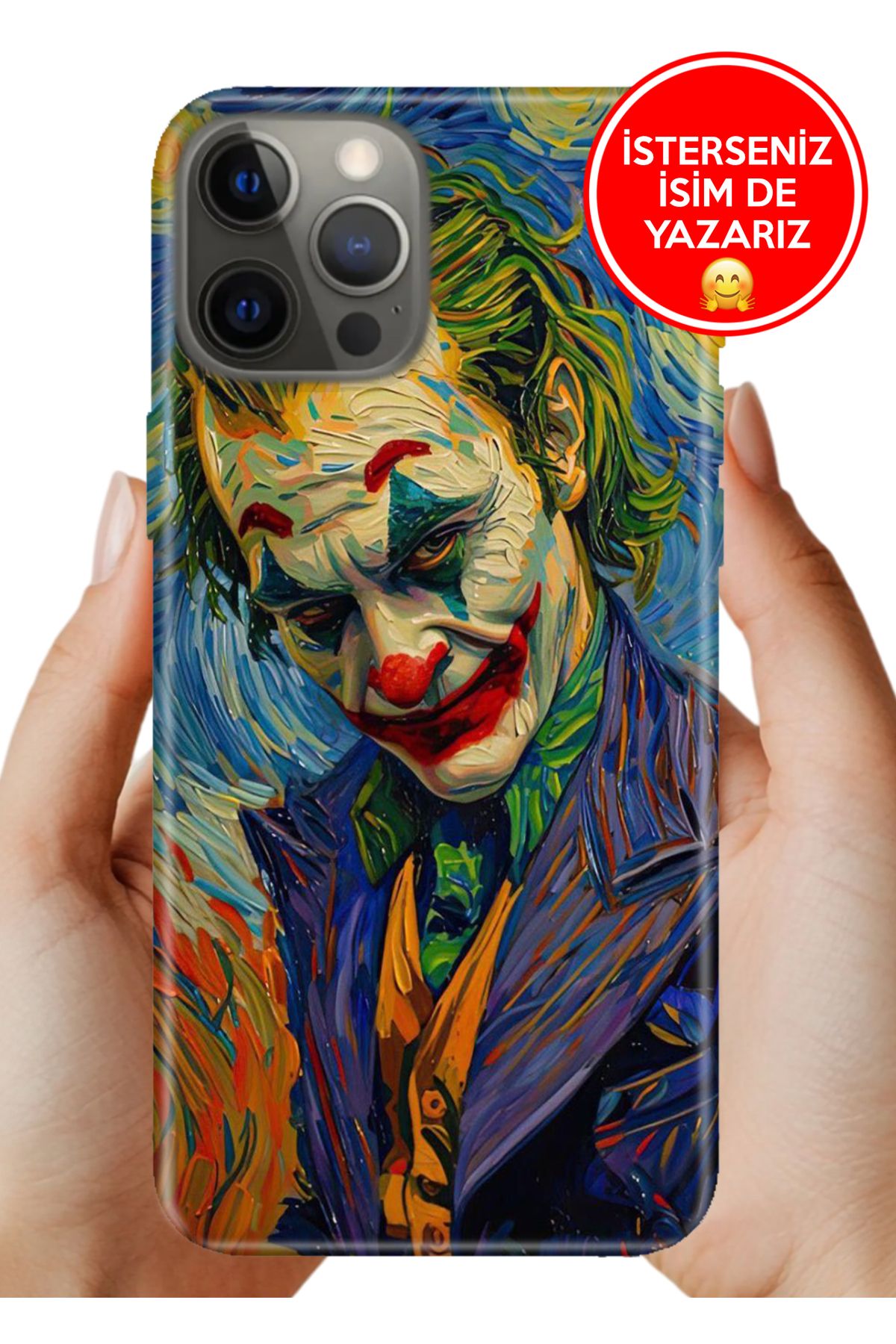 Cekuonline iPhone 12 Pro Max 6.7 5G Kılıf 0.35 mm Resimli Silikon JokerKolaj