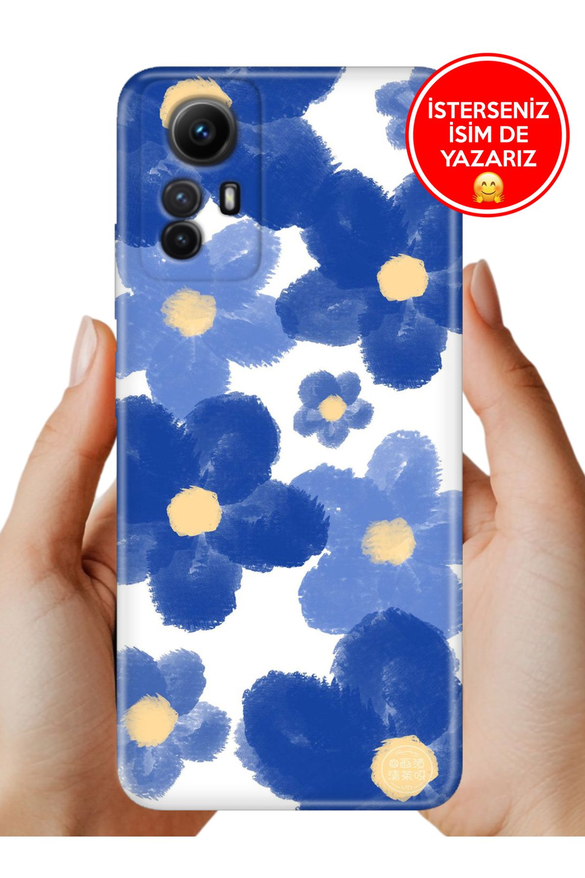 Cekuonline Xiaomi Redmi Note 12s Kılıf Cekuform Desenli Art Silikon Blue Orgin
